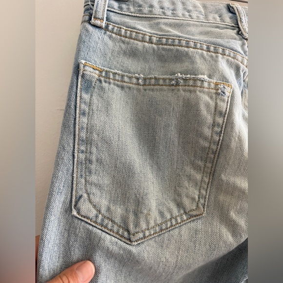 Rag & Bone Size 24 Marilyn Distressed Straight-Leg Jeans, Union Pool - Picture 16 of 16
